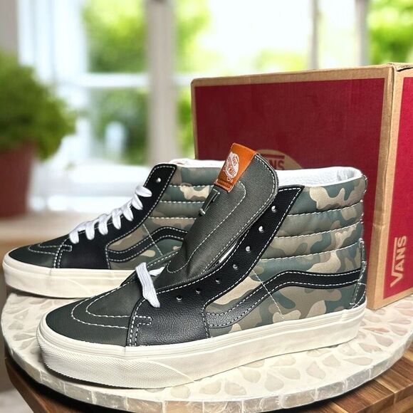 VANS Sk8-Hi Mixed Utility Camo Sneakers Woman’s 8 Men’s 6.5 New in Box - Picture 5 of 16